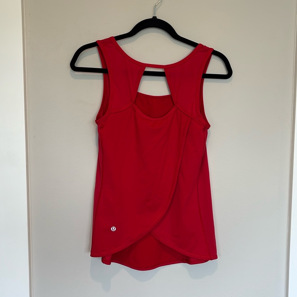 lululemon athletica Red Tank Top